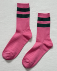 Le Bon Shoppe - Her Socks - Varsity Pink Green