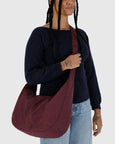 Baggu - Large Nylon Crescent Bag - Mahogany