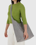 Baggu - Large Nylon Sling - Black & White Gingham