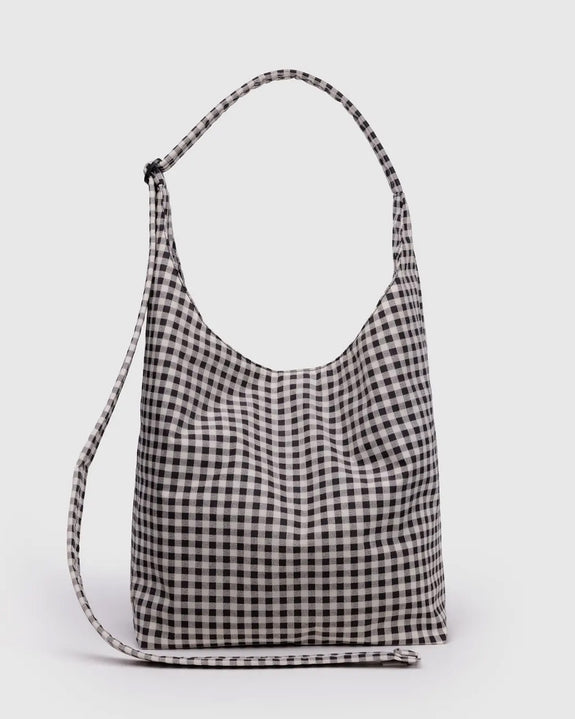 Baggu - Large Nylon Sling - Black & White Gingham