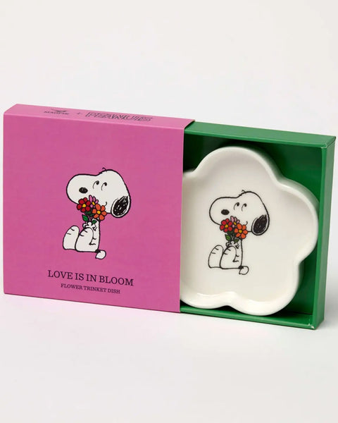 Peanuts -Snoopy Flower Trinket Dish - Love is in Bloom
