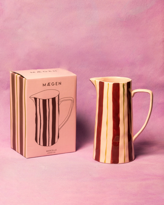 Maegen - Jug - Pink/Burgundy