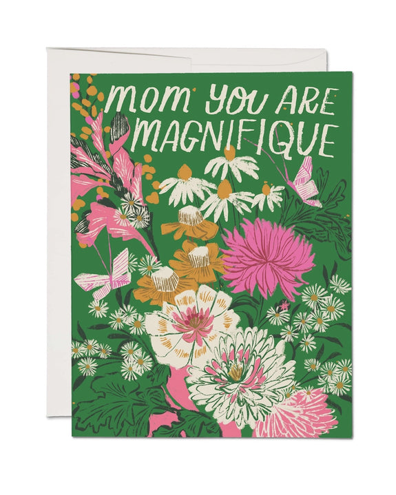Red Cap Cards - Magnifique Mom Greeting Card