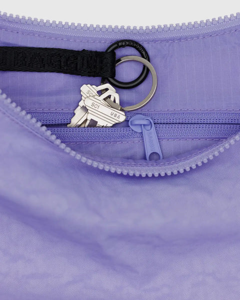 ★ Baggu ★ ミディアム クレッセント ショルダーバッグ ウィステリア Baggu Small Nylon Crescent Bag - Wisteria