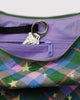 Baggu - Medium Nylon Crescent Bag - Green Star Plaid *PRE-BOOK dispatch after Oct 16th*
