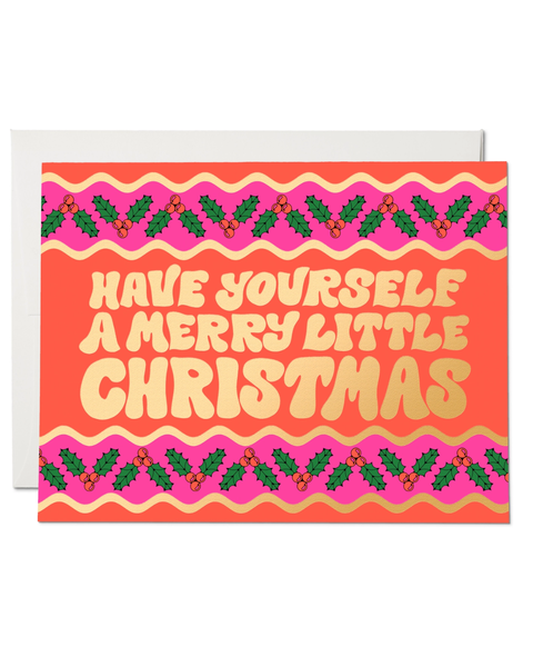Red Cap Cards - Christmas Sweater Holiday Greeting Card