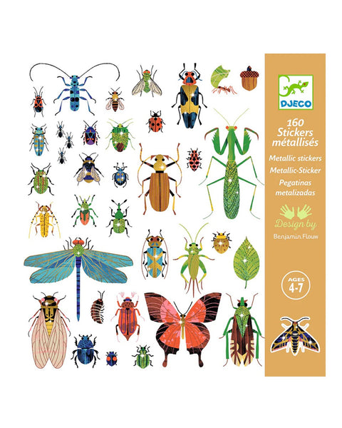 Djeco - Metallic Stickers Microcosmos