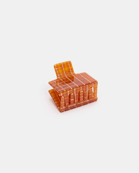 Chunks - Midi Box Claw - Caramel Plaid