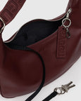 Baggu - Medium Recycled Leather Crescent Bag - Mahogany