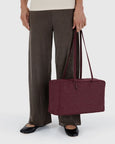 Baggu - Medium Nylon Bowler Bag - Mahogany