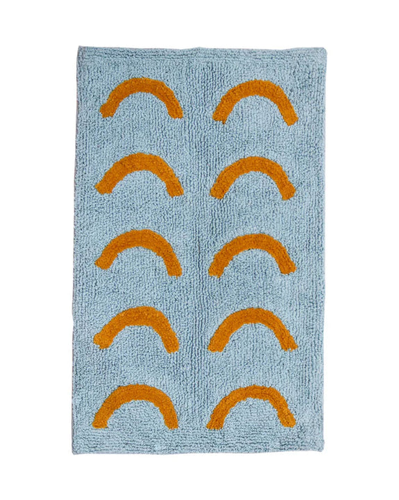 Mosey Me - Blue Curve Bath Mat
