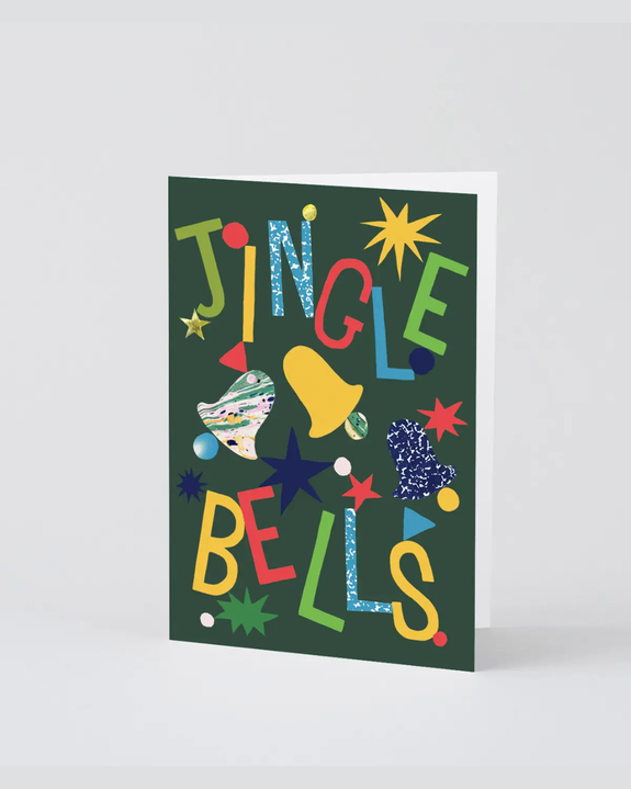 Wrap - Jingle Bells Embossed Holiday Greeting Card