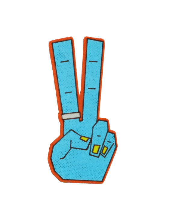 Rags AF - Peace Fanger! Sticker