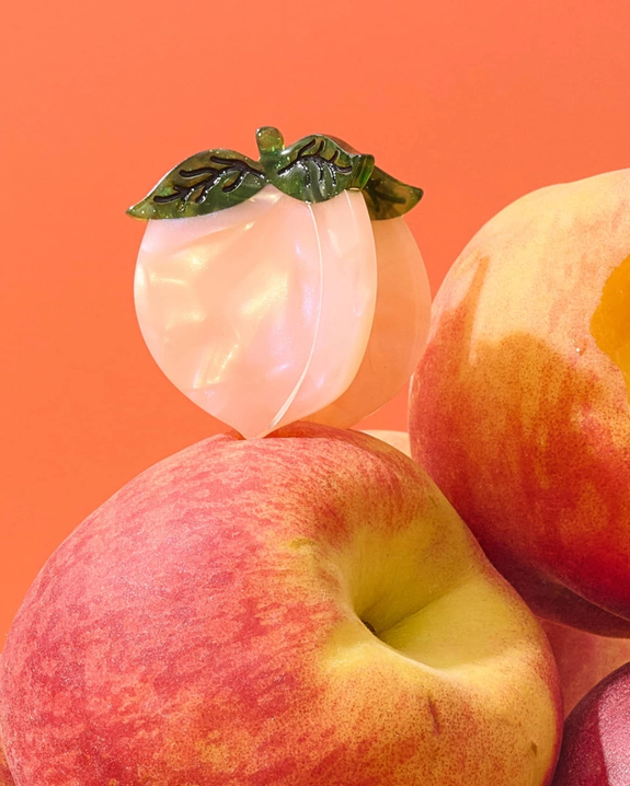 Jenny Lemons - Mini Peach Hair Claw Clip