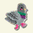 Shellflower - Pigeon Glitter Vinyl Sticker