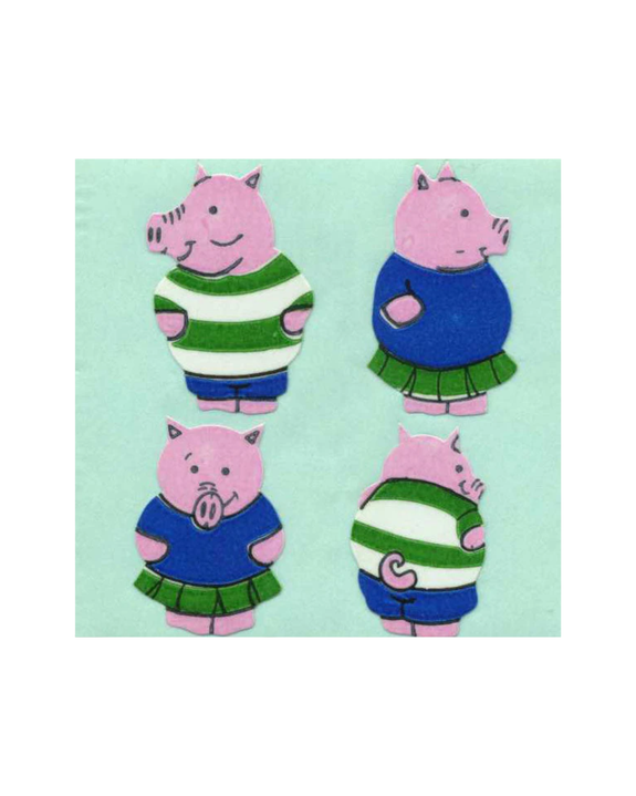 Stickermagic - Tear-off Stickers - Boy & Girl Piggies