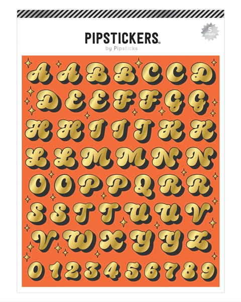 Pipsticks - You're Golden Big Alphabet (5ct)