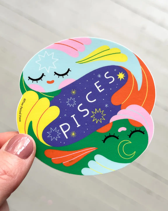 Free Period Press - Pisces Zodiac Vinyl Sticker