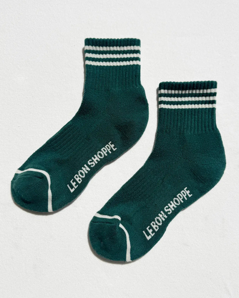 Le Bon Shoppe - Girlfriend Socks - Hunter Green
