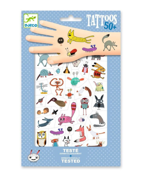 Djeco - Little Critters Temporary Tattoos