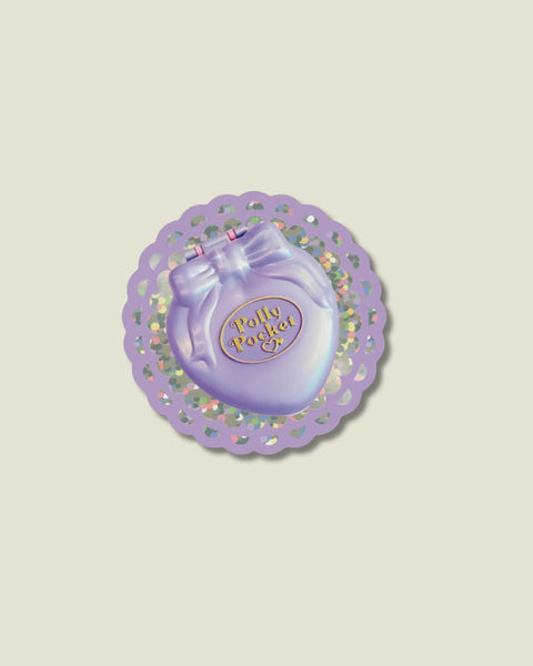 Shellflower - Polly Pocket - Glitter Vinyl Sticker