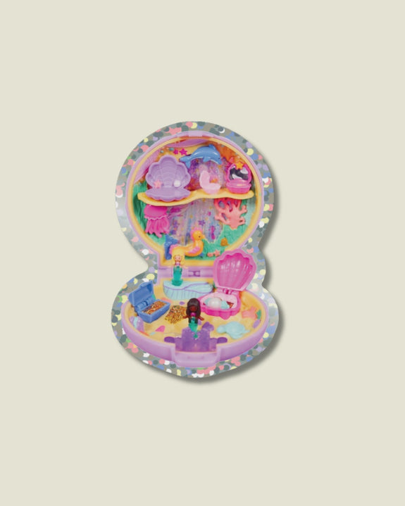 Shellflower - Polly Pocket Mermaid - Glitter Vinyl Sticker