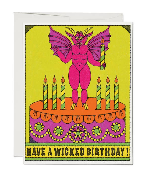 Red Cap Cards - Wicked Birthday Greeting Card