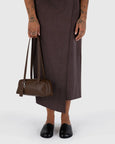 Baggu - Small Recycled Leather Bowler Bag - Brown