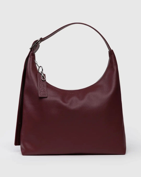 Baggu - Recycled Leather Shoulder Bag - Mahogany