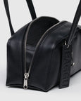 Baggu - Small Recycled Leather Bowler Bag - Black