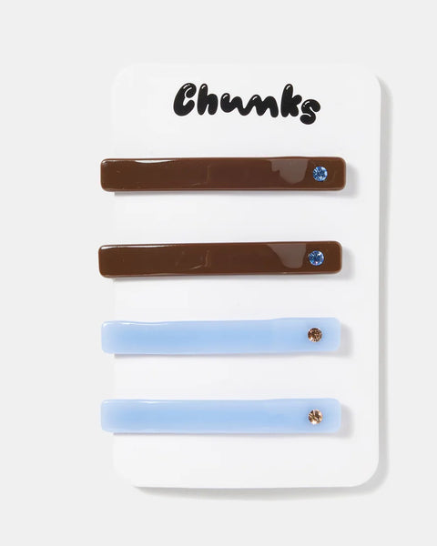 Chunks - Chocolate + Periwinkle Slide Pack