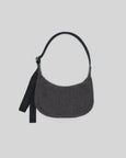 Baggu - Small Crescent Bag - Washed Black Denim
