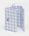 Baggu - Snap Wallet - Light Blue Ginghamn