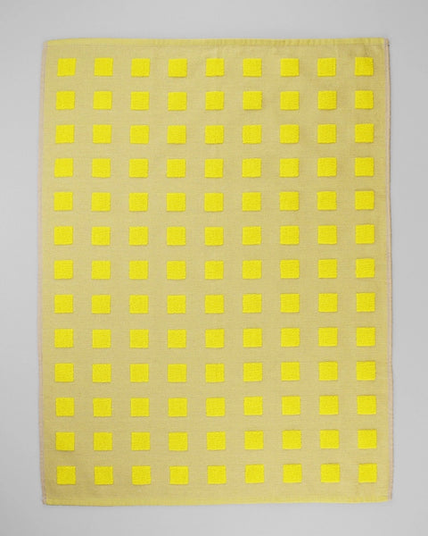 Wrap - Tea Towel - Squares Oat/Yellow - Tea Towel