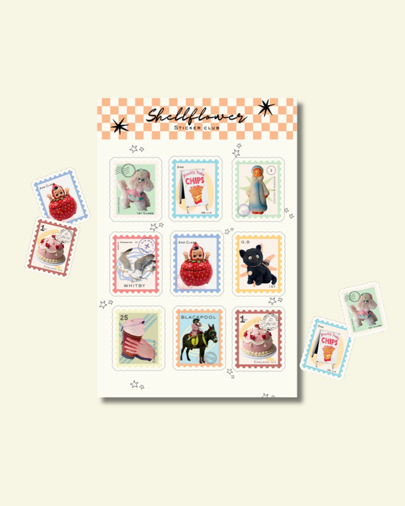 Shellflower - Stamps - Sticker Sheet