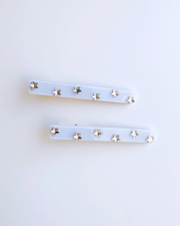 Hey Ricochet - Stardust Clips in Ice Blue