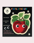 Stay Home Club - Googly Apple Vinyl Sticker