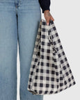 Baggu - Standard - Black & White Big Check