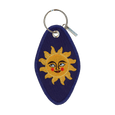 Patch Ya Later - Sun and Moon - Embroidered Keychain