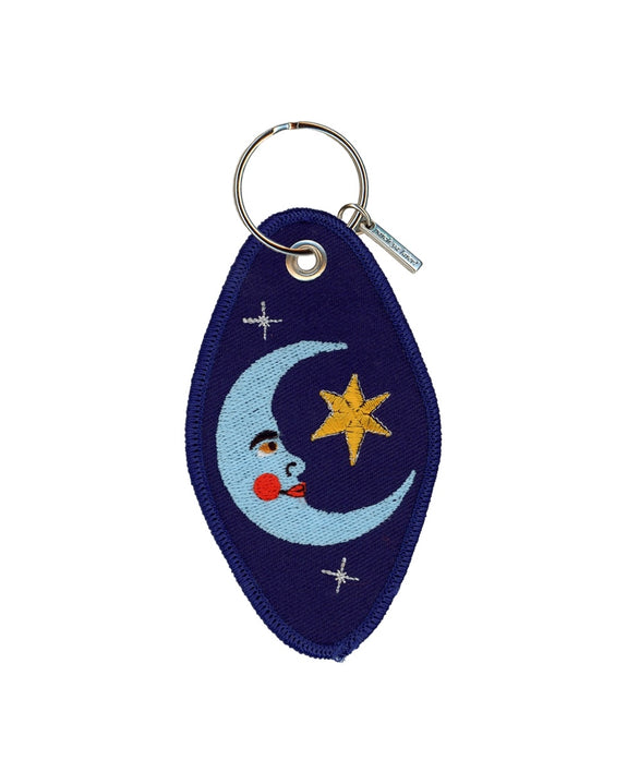Patch Ya Later - Sun and Moon - Embroidered Keychain