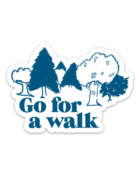 Three Potato Four - Go For a Walk Vinyl Sticker