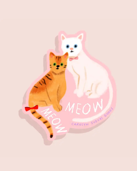 Carolyn Suzuki - Neko - Die Cut Sticker