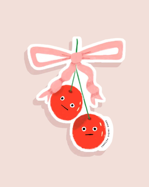 Carolyn Suzuki - Cherry Pals - Die Cut Sticker