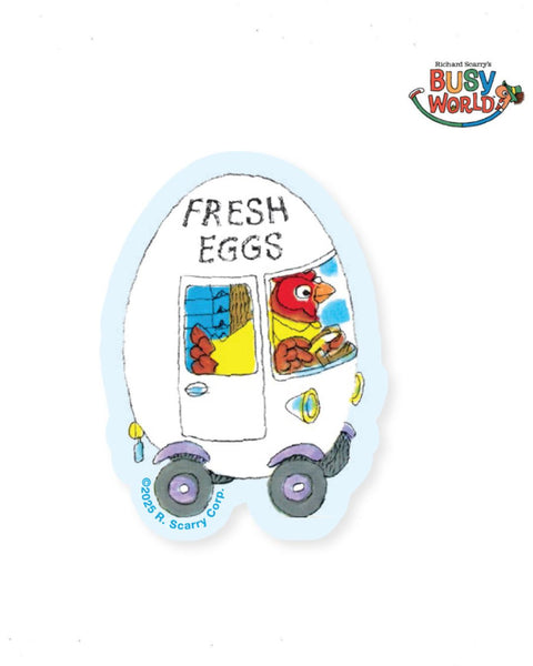 Three Potato Four X Richard Scarry® - Egg Car Sticker