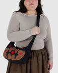 Baggu - Medium Nylon Crescent Bag - Western Appliqué