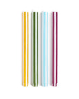 Yod and Co - Stripes Dinner Candles - Mixed Set - White Lights 1