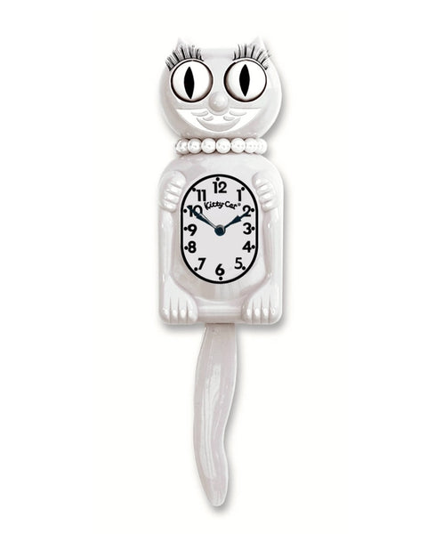 White Miss Kitty-Cat Klock