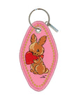 Patch Ya Later - Wild at Heart - Bunny Embroidered Keychain