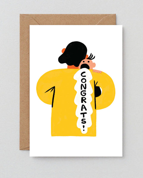 Wrap - Congrats Barf Greetings Card