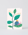 Wrap - New Baby Snails Greetings Card